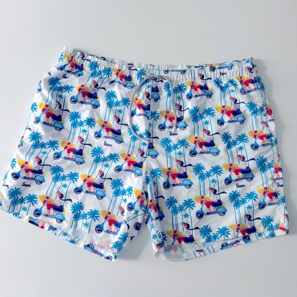 MC2 Saint Barth Oh Vespa®! Mid-length Swim Shorts - Vespa® Special Edition - Picture 1 of 13